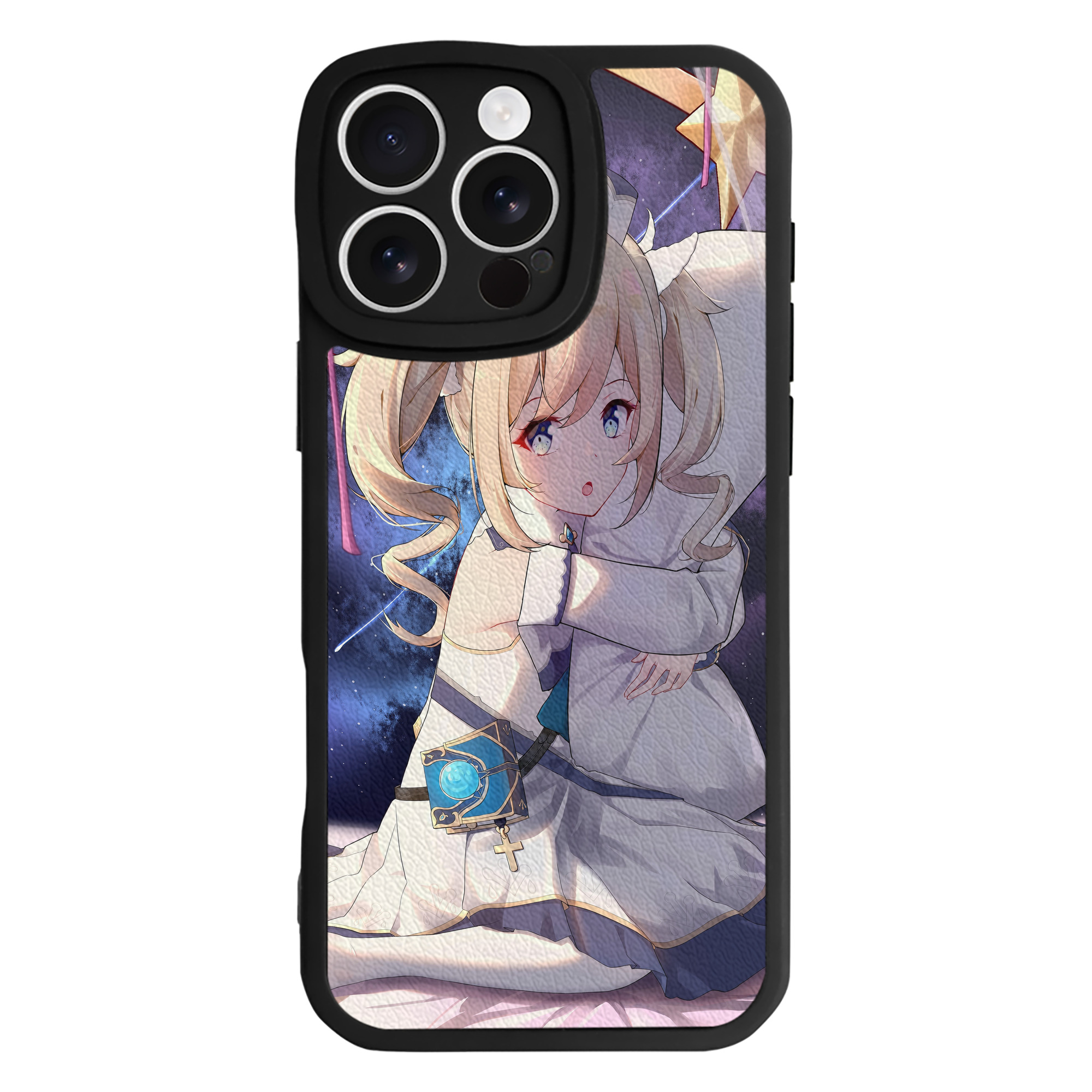 げんし神 genshin 【iPhone 16シリーズ対応】シリコンスマホケース（レザー調） 材質：シリコン